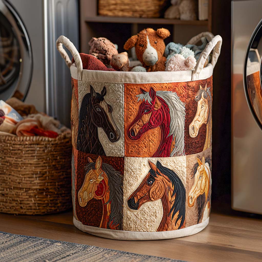 Autumn Gallop Laundry Basket Laundry Gifts, Housewarming Gift Ideas, Mother's Day Gifts