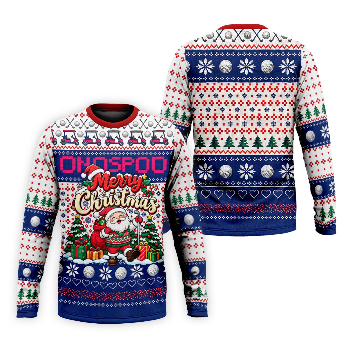 Santa Golf Balls Merry Christmas Golf Shirt, Mens Golf Polo, Golf Shirts For Men