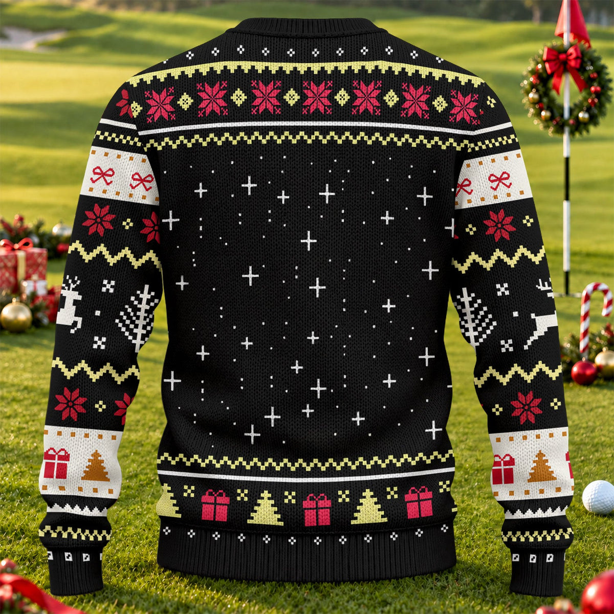 Ugly Christmas Sweater Merry Glizzmas Hot Dogs, Christmas Golf Gift, Golf Lover Gifts