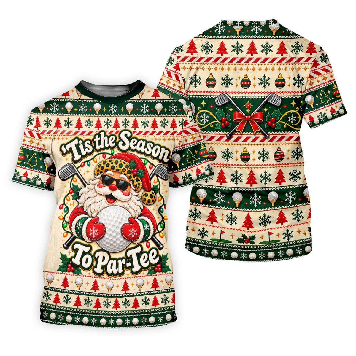 Tis The Season To Par-Tee Christmas Golf Shirt, Mens Golf Polo, Golf Shirts For Men