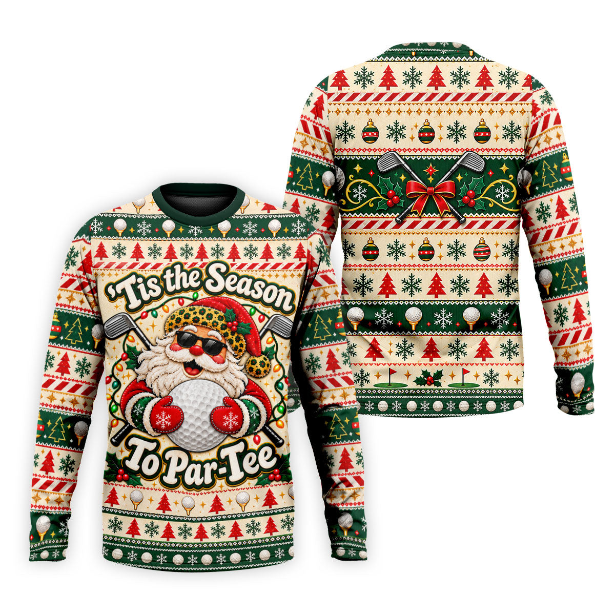 Tis The Season To Par-Tee Christmas Golf Shirt, Mens Golf Polo, Golf Shirts For Men