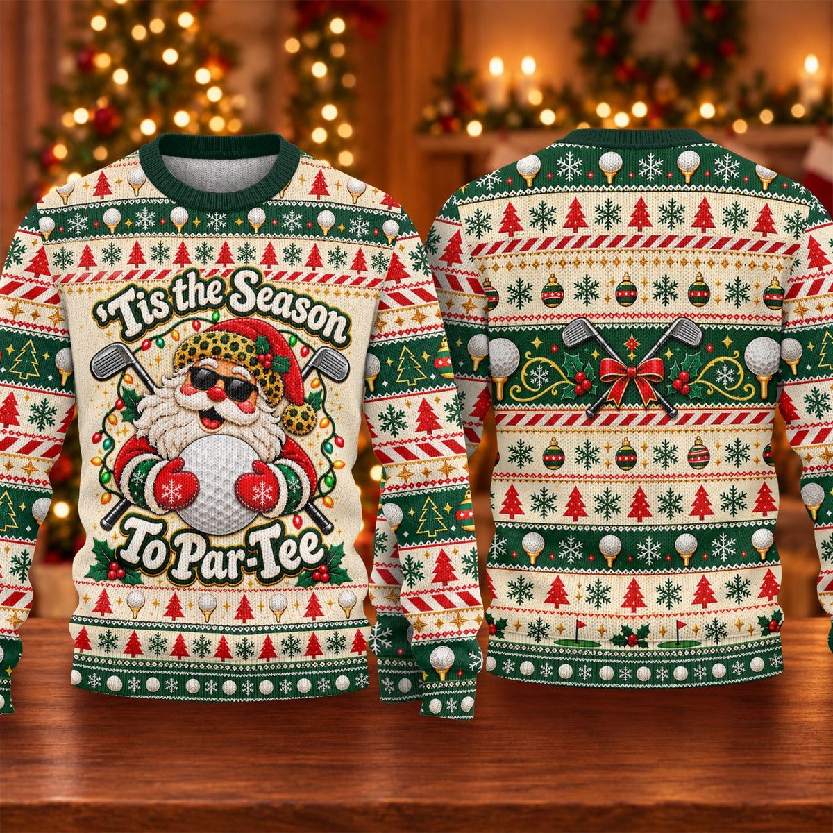 Ugly Christmas Sweater Tis The Season To Par-Tee, Ugly Sweater Party, Funny Xmas Gift