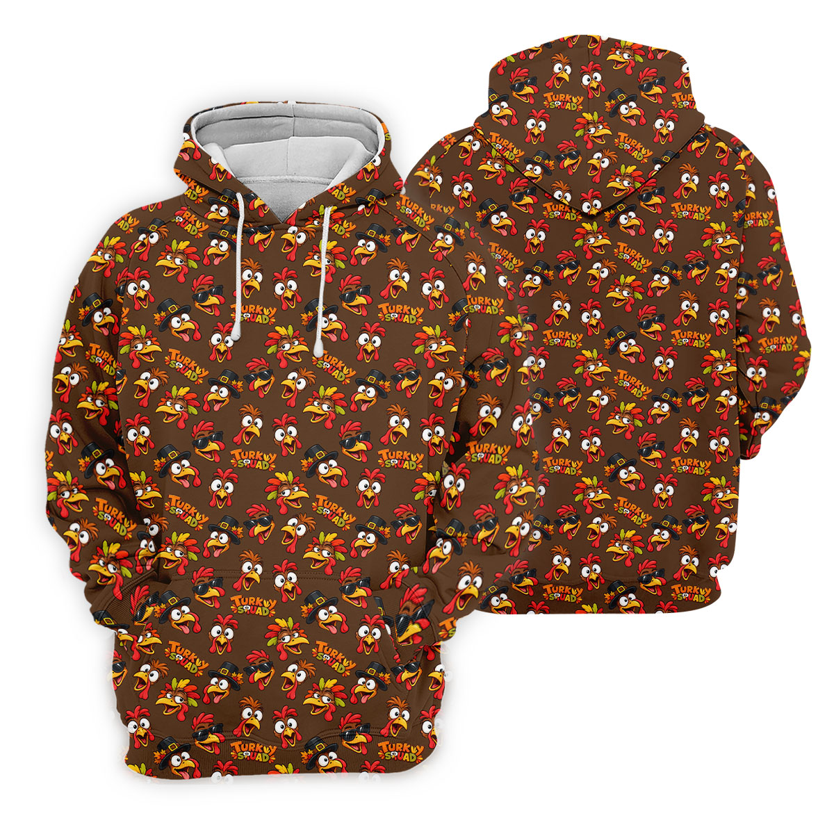 Thanksgiving Turkey Squad Golf Shirt, Womens Golf Apparel, Golf Shirts For Women