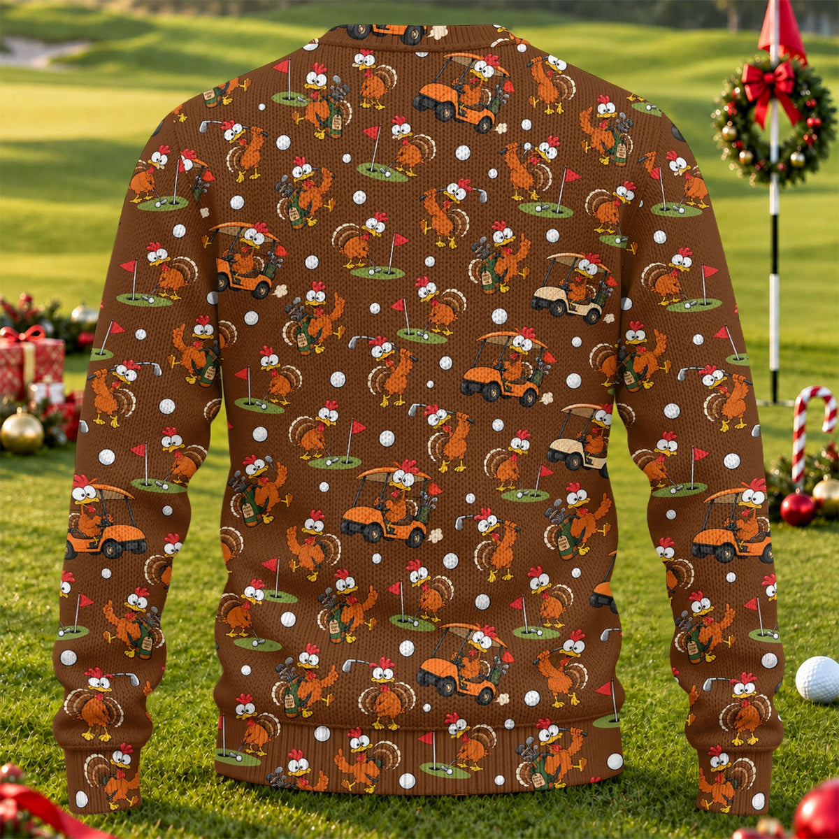 Ugly Christmas Sweater Thanksgiving Turkey Carts, Ugly Sweater Party, Funny Xmas Gift