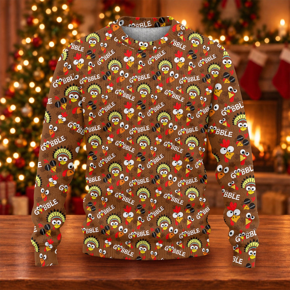 Ugly Christmas Sweater Thanksgiving Gobble Turkey, Golf Lover Gifts, Christmas Gifts