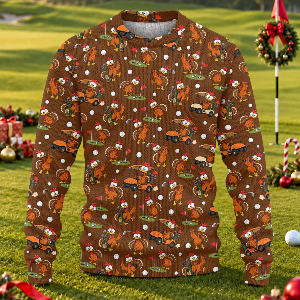 Ugly Christmas Sweater Thanksgiving Turkey Carts, Ugly Sweater Party, Funny Xmas Gift