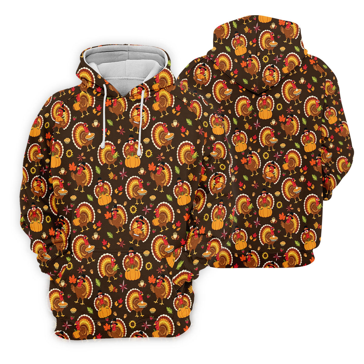 Thanksgiving Turkey Medallion Golf Shirt, Womens Golf Tops, Golf Shirts For Women