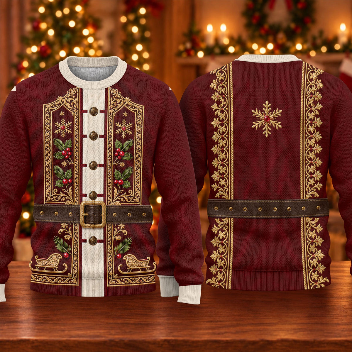 Ugly Christmas Sweater Vintage Tapestry, Ugly Sweater Party, Christmas Golf Gift