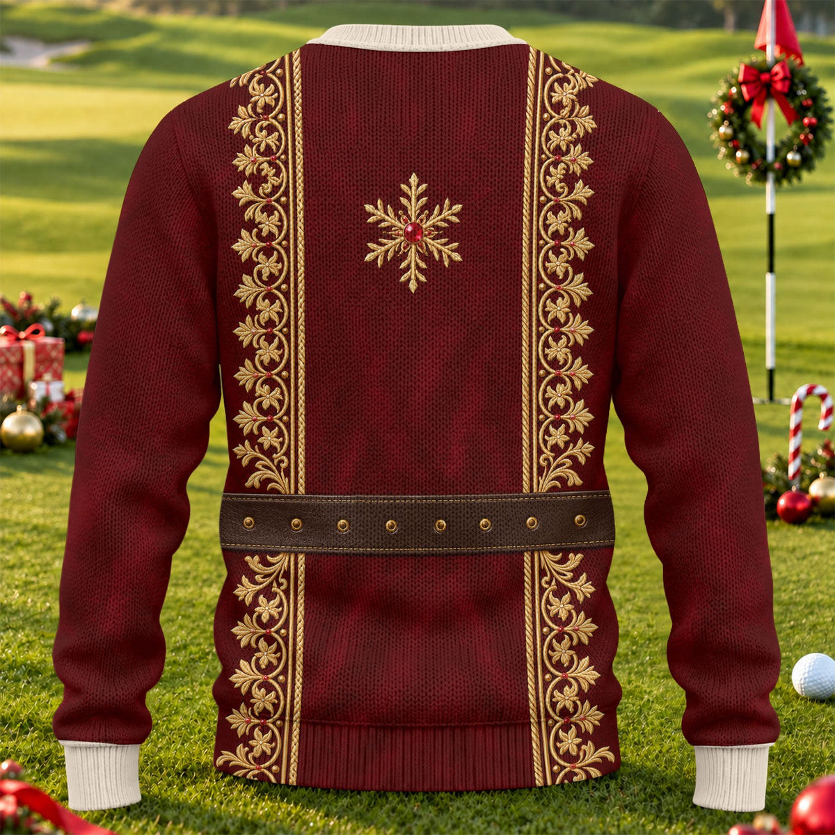 Ugly Christmas Sweater Vintage Tapestry, Ugly Sweater Party, Christmas Golf Gift