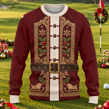 Ugly Christmas Sweater Vintage Tapestry, Ugly Sweater Party, Christmas Golf Gift