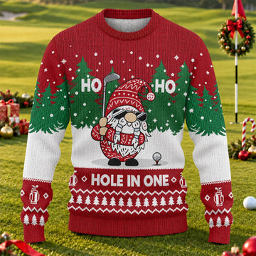 Ugly Christmas Sweater Ho Ho Ho Hole In One, Ugly Sweater Party, Funny Xmas Gift