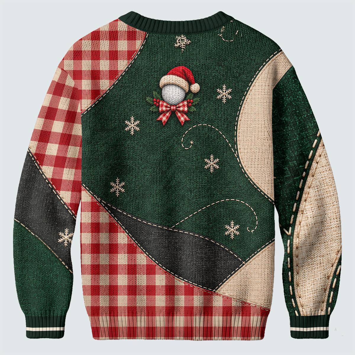 Santa Hat Goose Golfer Ugly Christmas Sweater, Funny Holiday Sweater, Christmas Gifts