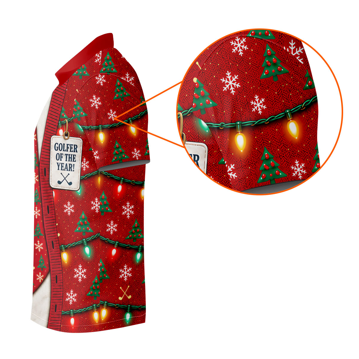 Golfer Of The Year Tie Christmas Golf Shirt, Golf Shirts For Men, Mens Golf Clothing