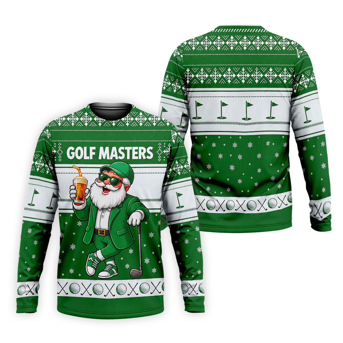 Green Jacket Santa Beer Christmas Golf Shirt, Golf Shirts For Men, Golf Polo For Men