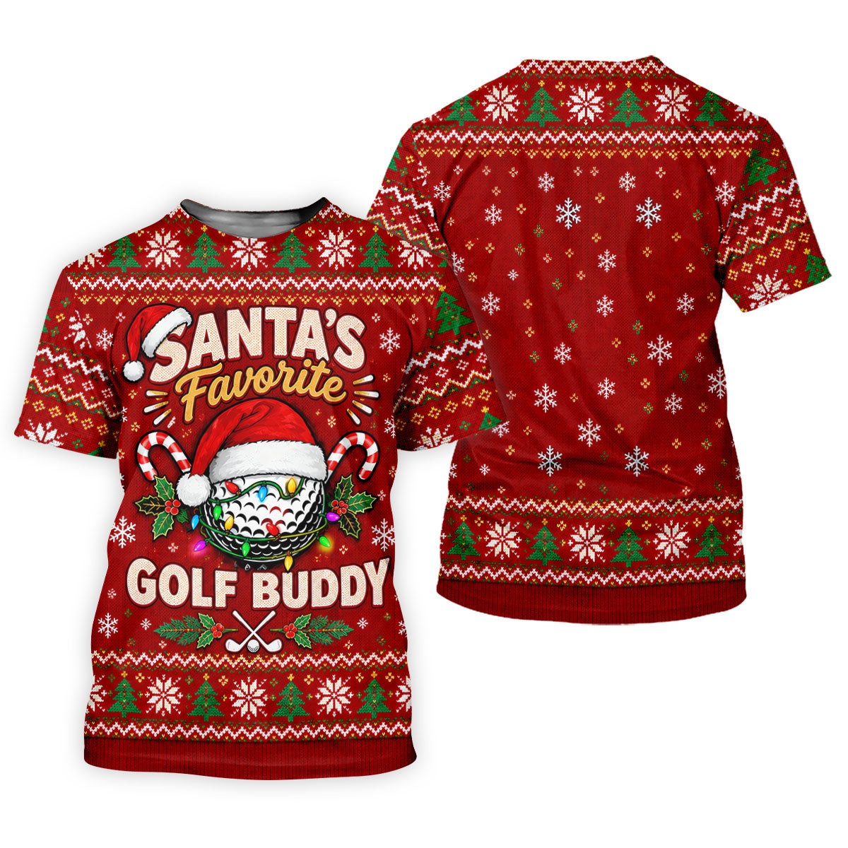 Santa's Favorite Buddy Christmas Golf Shirt, Ladies Golf Apparel, Womens Golf Apparel