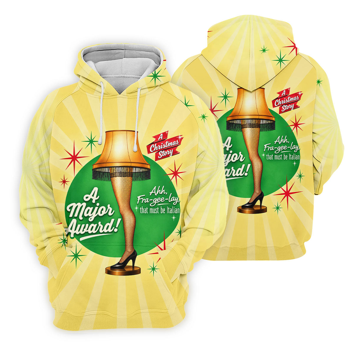 Leg Lamp Major Award Christmas Golf Shirt, Womens Golf Tops, Ladies Golf Apparel