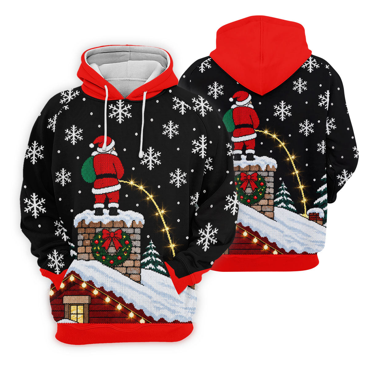 Santa On Chimney Christmas Golf Shirt, Golf Shirts For Women, Womens Golf Clothing