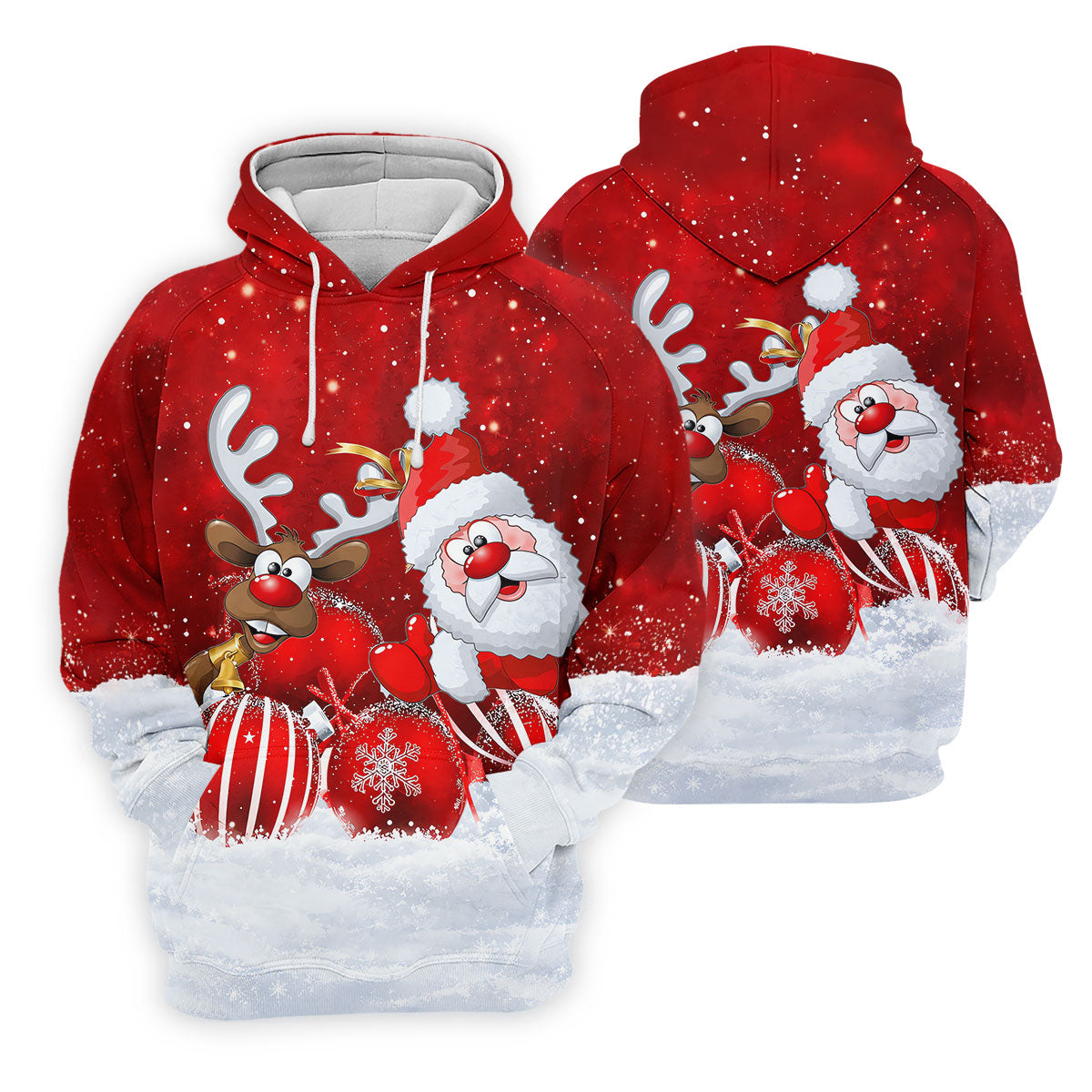 Santa Reindeer Snow Christmas Golf Shirt, Womens Golf Tops, Womens Golf Clothing