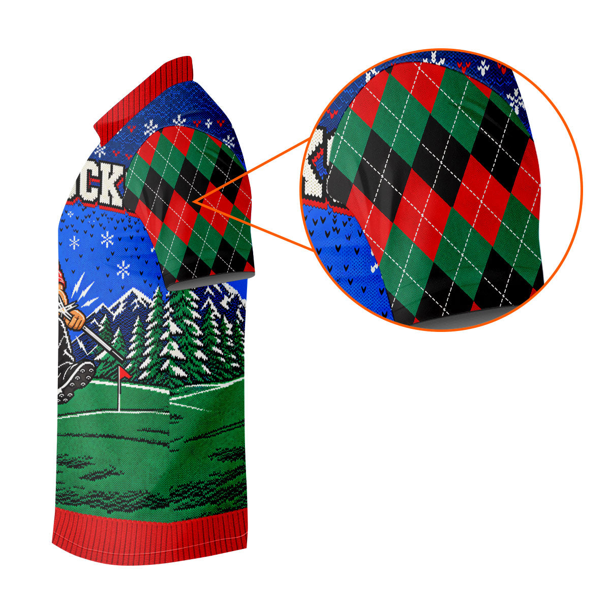 Golf Sucks Angry Santa Christmas Golf Shirt, Mens Golf Polo, Golf Shirts For Men