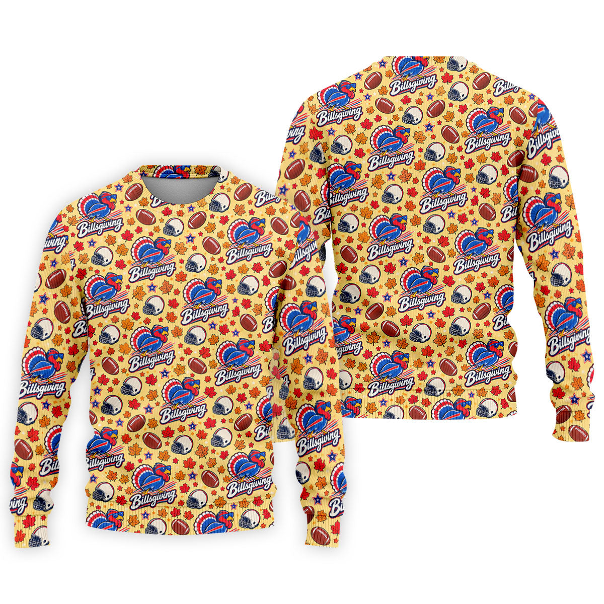 Yellow Football Leaves Thanksgiving Golf Shirt, Golf Shirts For Men, Mens Golf Shirts