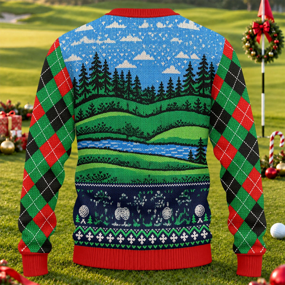 Who's Your Caddy Santa Ugly Christmas Sweater, Christmas Golf Gift, Funny Xmas Gift