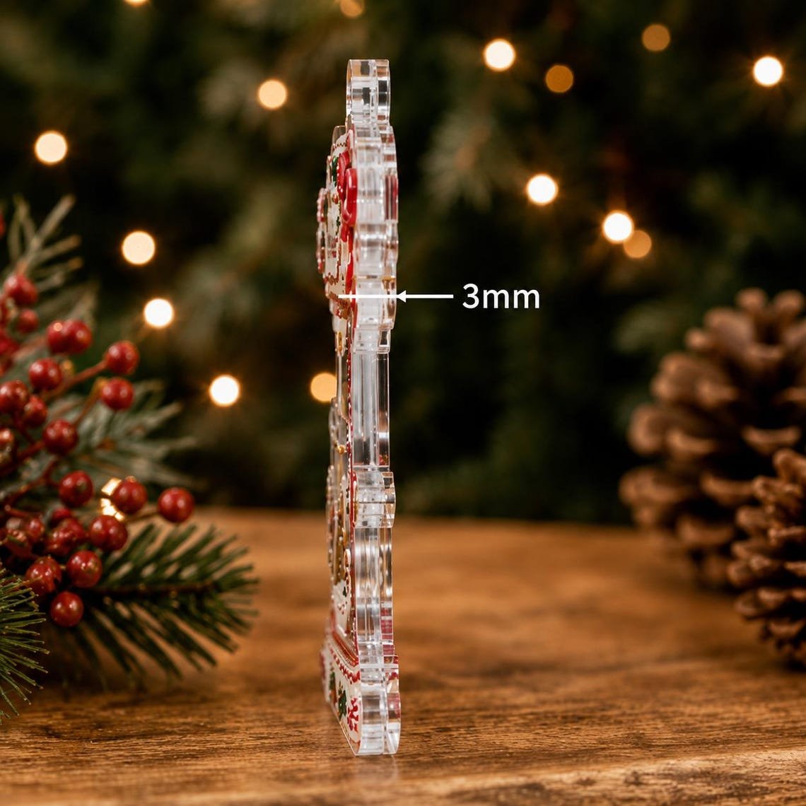 Custom Name Golf Ball Cap Trophy Acrylic Ornament, Christmas Tree Decor, Golf Gifts
