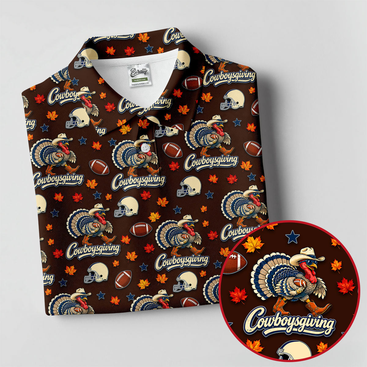 Cowboysgiving Thanksgiving Golf Shirt, Ladies Golf Shirts, Golf Shirts For Women