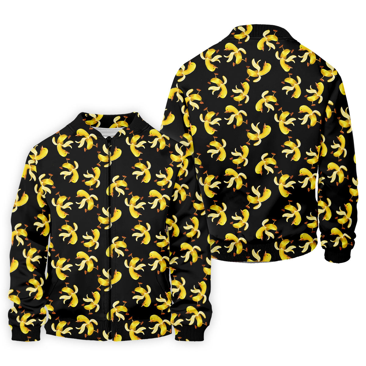 Banana Duck Hawaiian Golf Shirt, Men's Funny Golf Shirts, Polo Shirts For Men