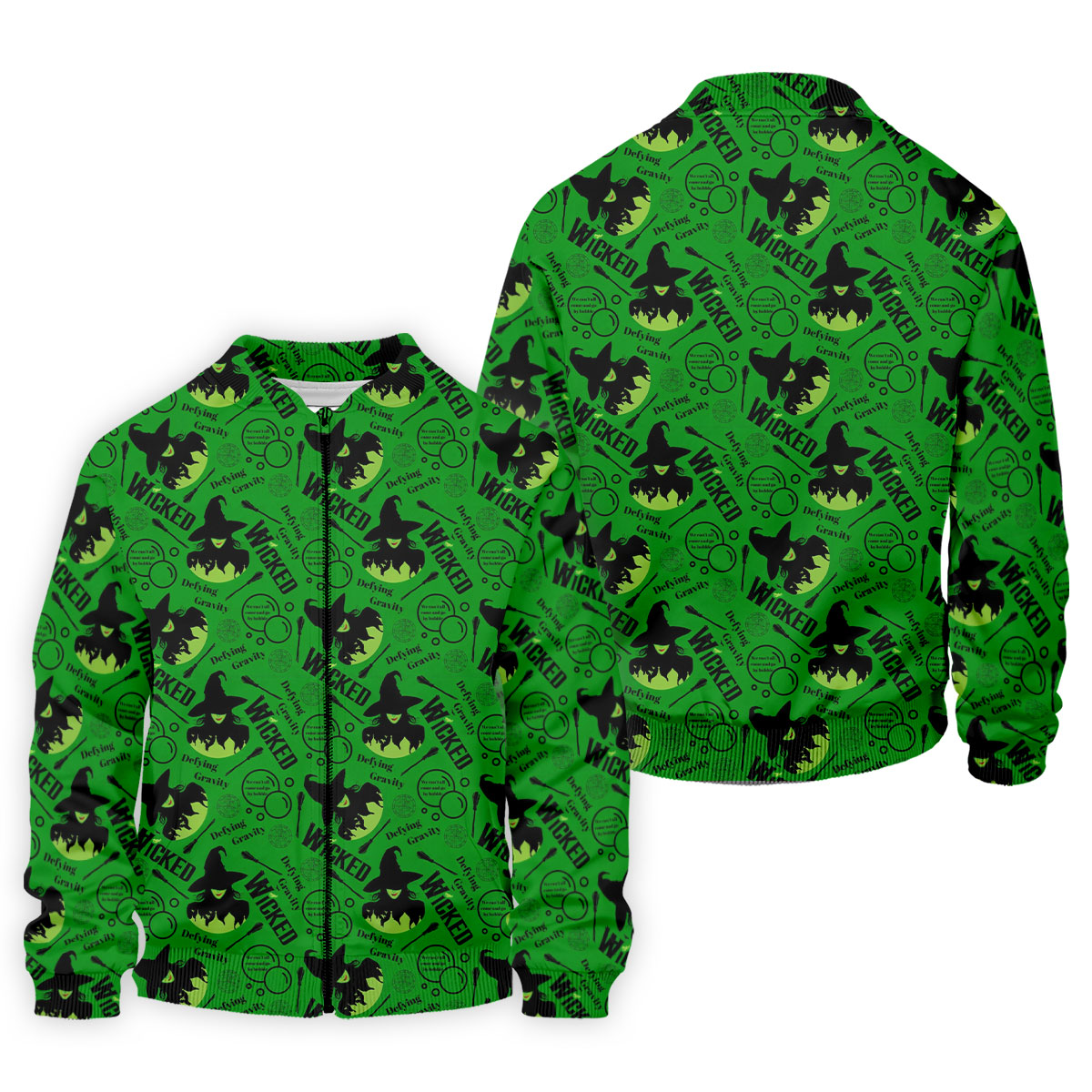 Green Witch Bubble Pattern Halloween Polo Shirt, Polo Shirts For Men, Men's Golf Shirt