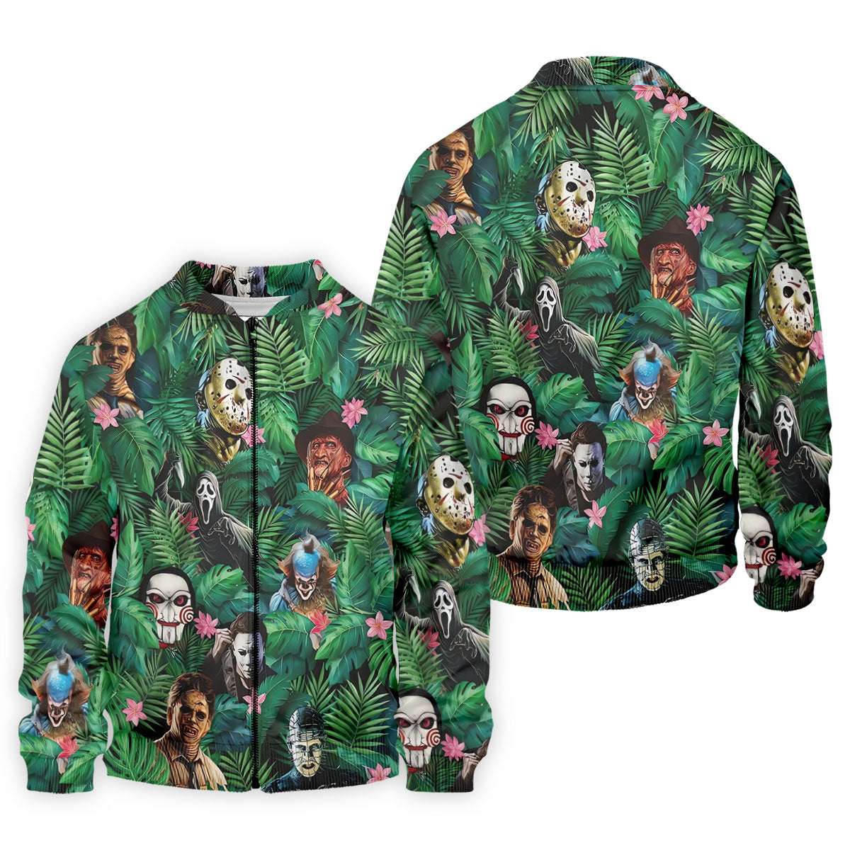 Hidden Horror Villains Jungle Hawaiian Golf Shirt, Hawaiian Golf Shirt, Golf Polo Shirts For Men