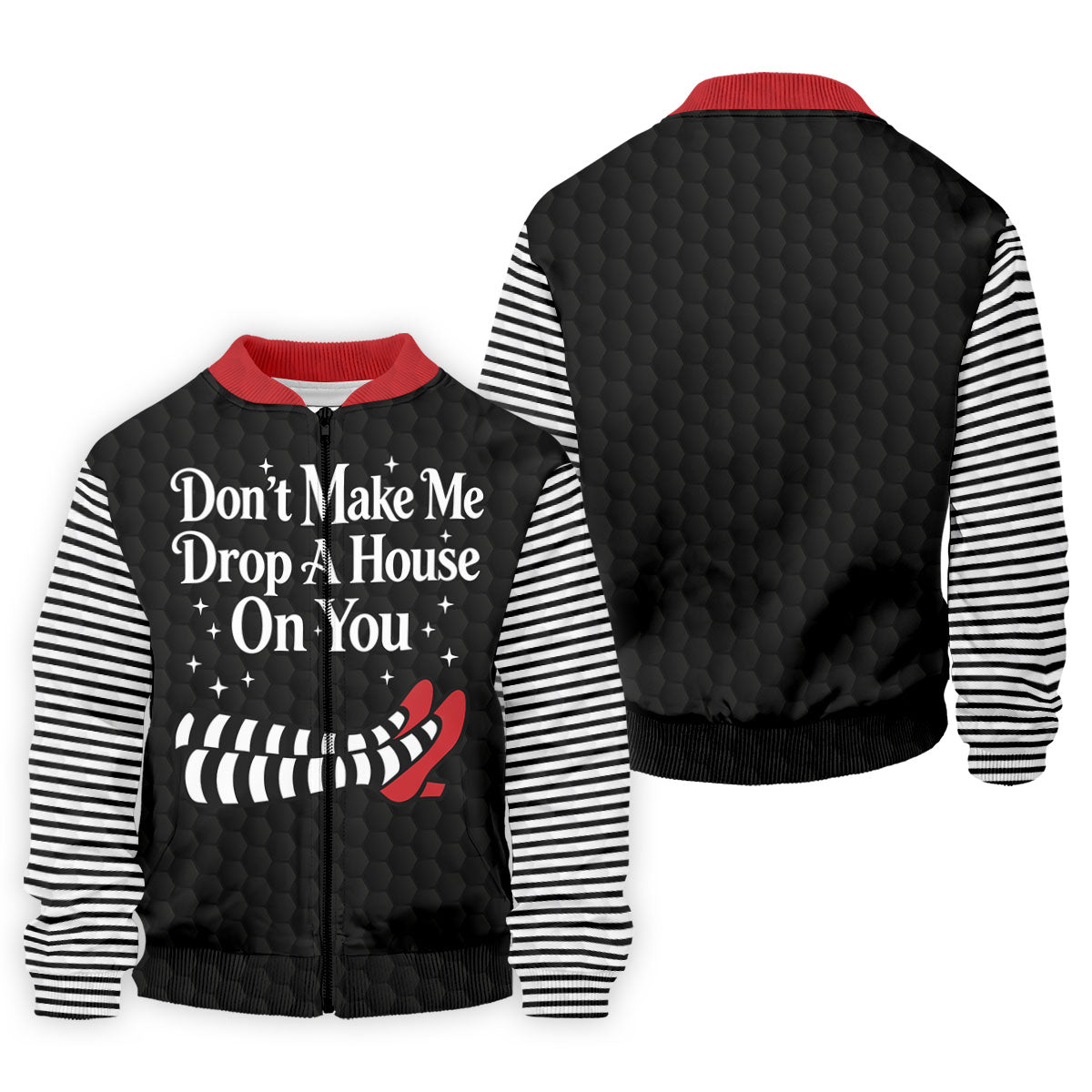 Don't Make Me Drop A House On You Polo Shirt, Halloween Golf Shirt, Mens Golf Apparel