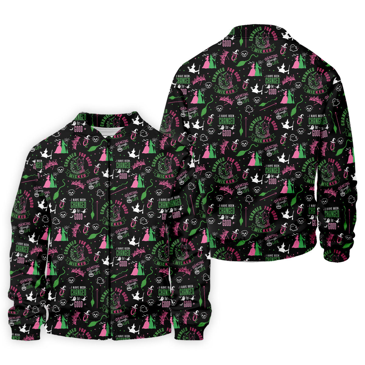 Changed For Good Wicked Witch Halloween Golf Shirt, Horror Character Shirt, Mens Golf Polo