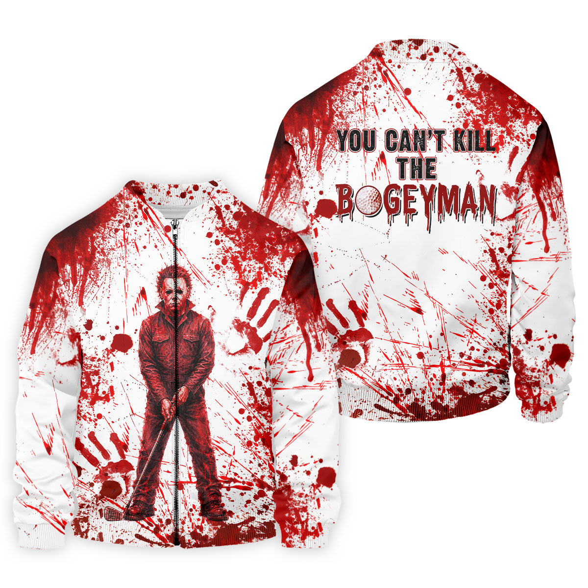 You Can't Kill The Bogeyman Halloween Polo Shirt, Mens Golf Polo, Golf Shirts For Men