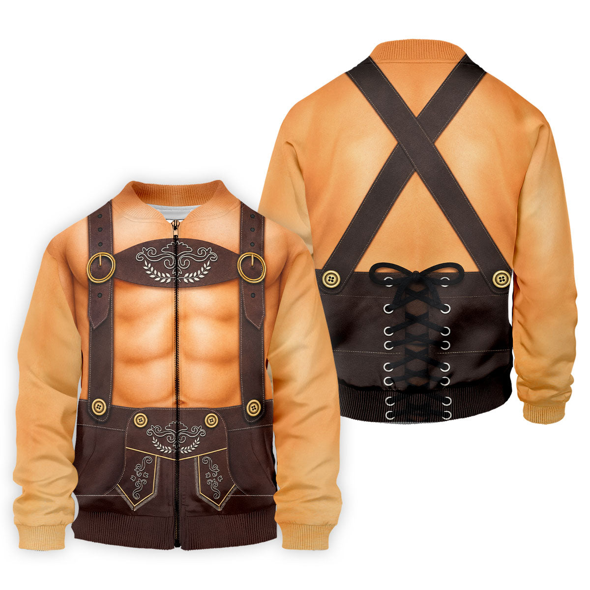 Funny Lederhosen Oktoberfest Costume Polo Shirt, Mens Golf Shirts, Golf Apparel For Men