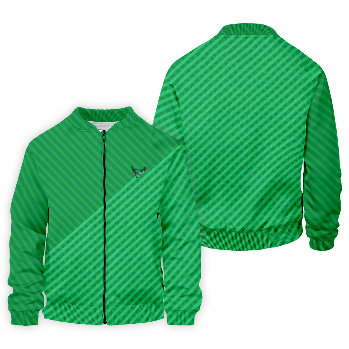 Lawn Mower Green Cross Stripe Father's Day Golf Shirt, Polo Shirts For Men, Golf Gift For Dad