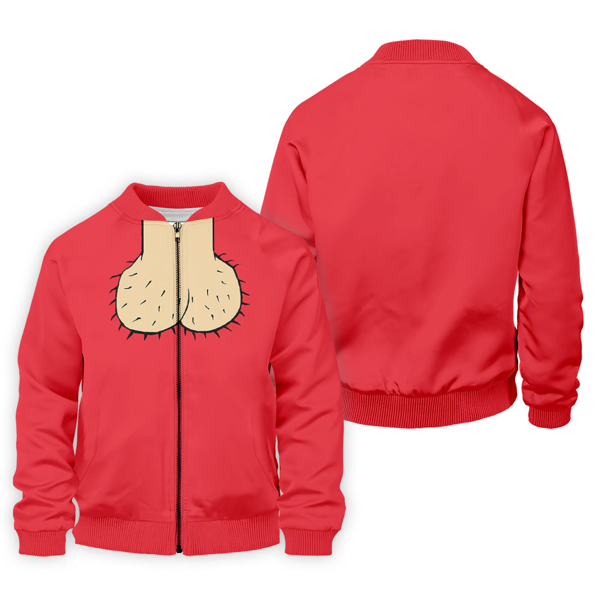 Red Funny Dickhead Faux Chest Golf Shirt, Golf Polo Shirts For Men, Mens Golf Apparel