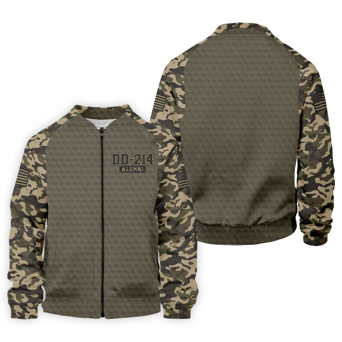 DD-214 Alumni Camo Golf Polo Shirt, Veterans Day Golf Shirt, Mens Golf Shirts