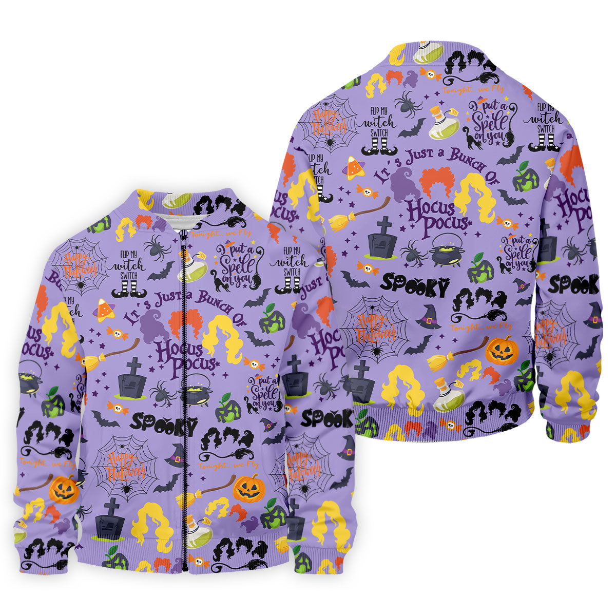 Happy Halloween Witch Spell Pattern Polo Shirt, Mens Golf Polo, Hawaiian Golf Shirt
