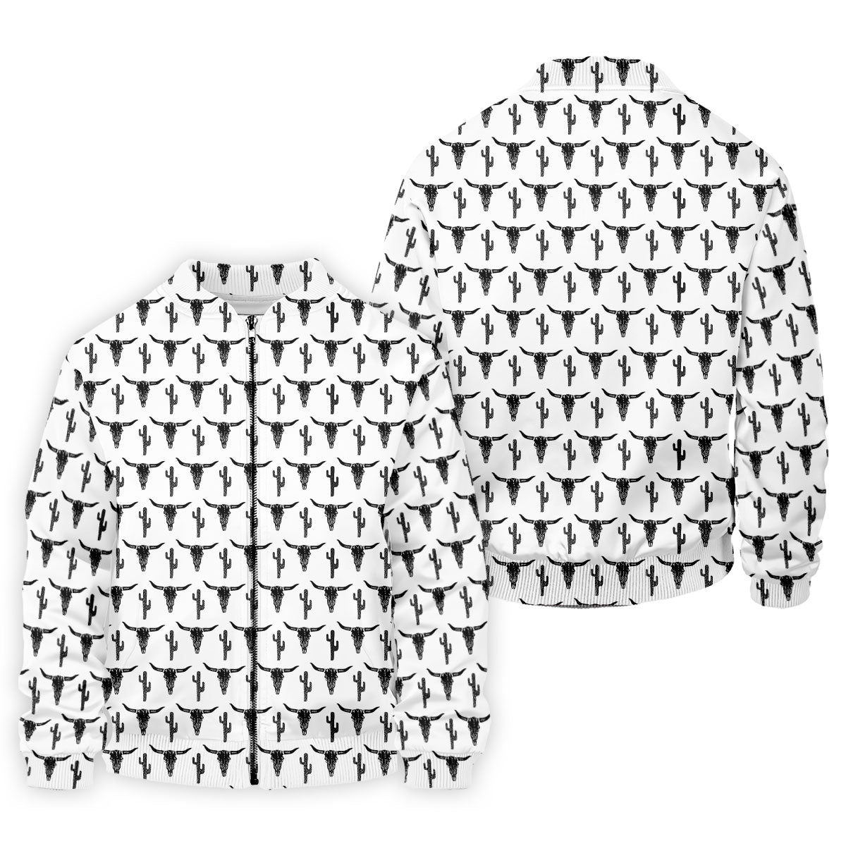 Longhorn Cow Skull Western Theme White Golf Tops For Men, Polo ShirtFor Men, Golf Shirts For Men