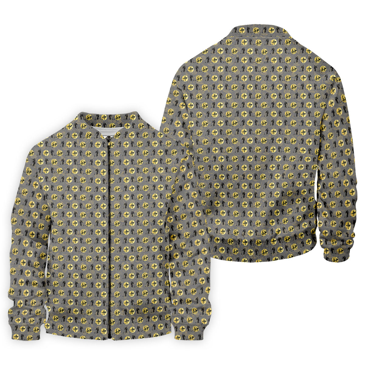 Halloween Horror Character Golf Pattern Polo Shirt, Men's Golf Shirt, Mens Golf Apparel