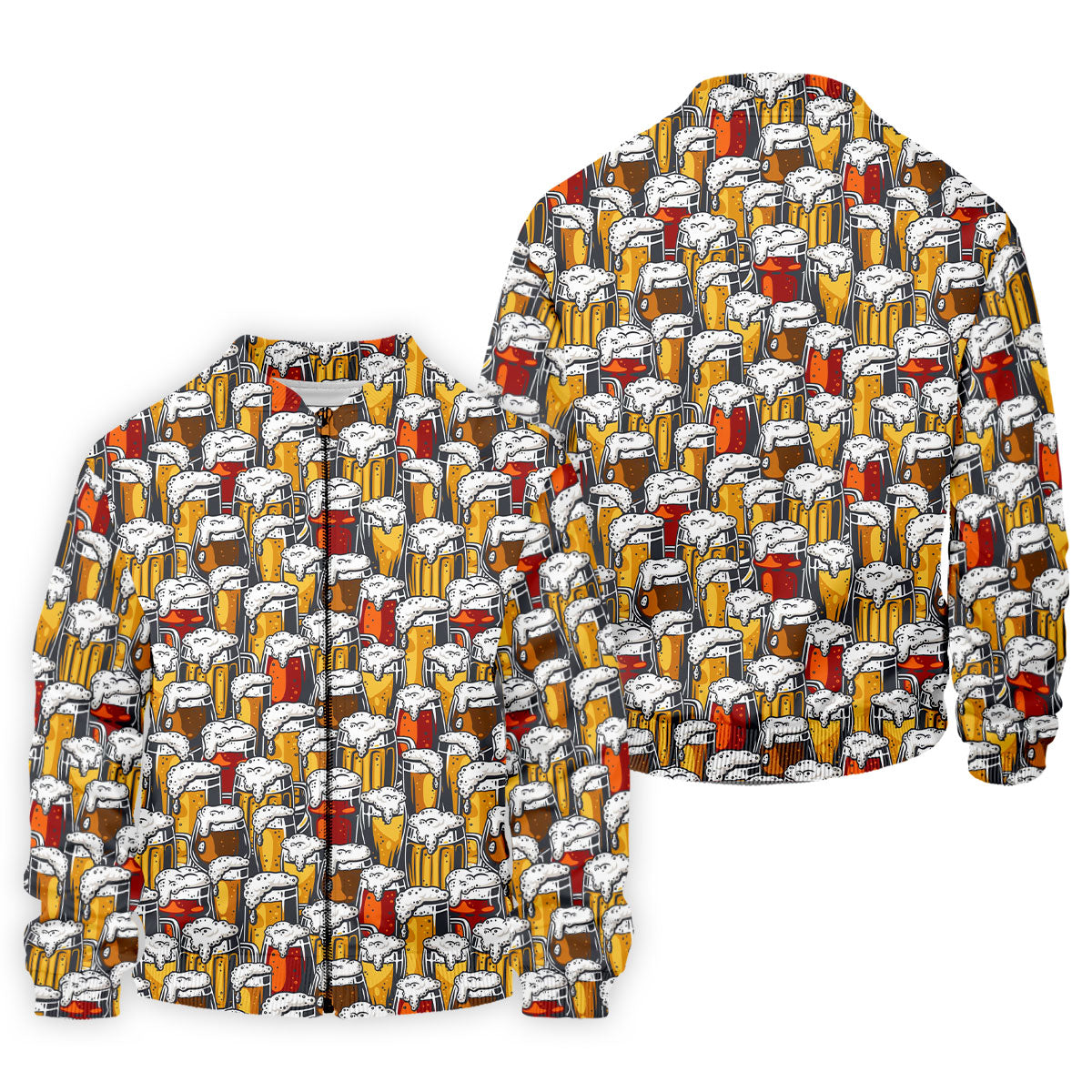 Oktoberfest Beer Glass Pattern Polo Shirt, Mens Golf Polo, Golf Polo Shirts For Men