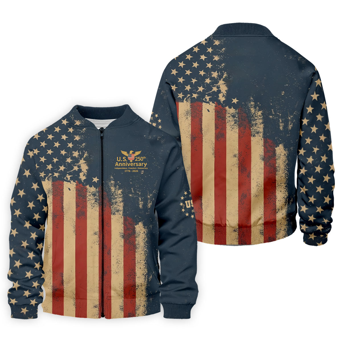 US 250th Anniversary Independence Freedom Democracy Men's Golf Polo Shirt 4th Of July Patriotic Golf Shirt