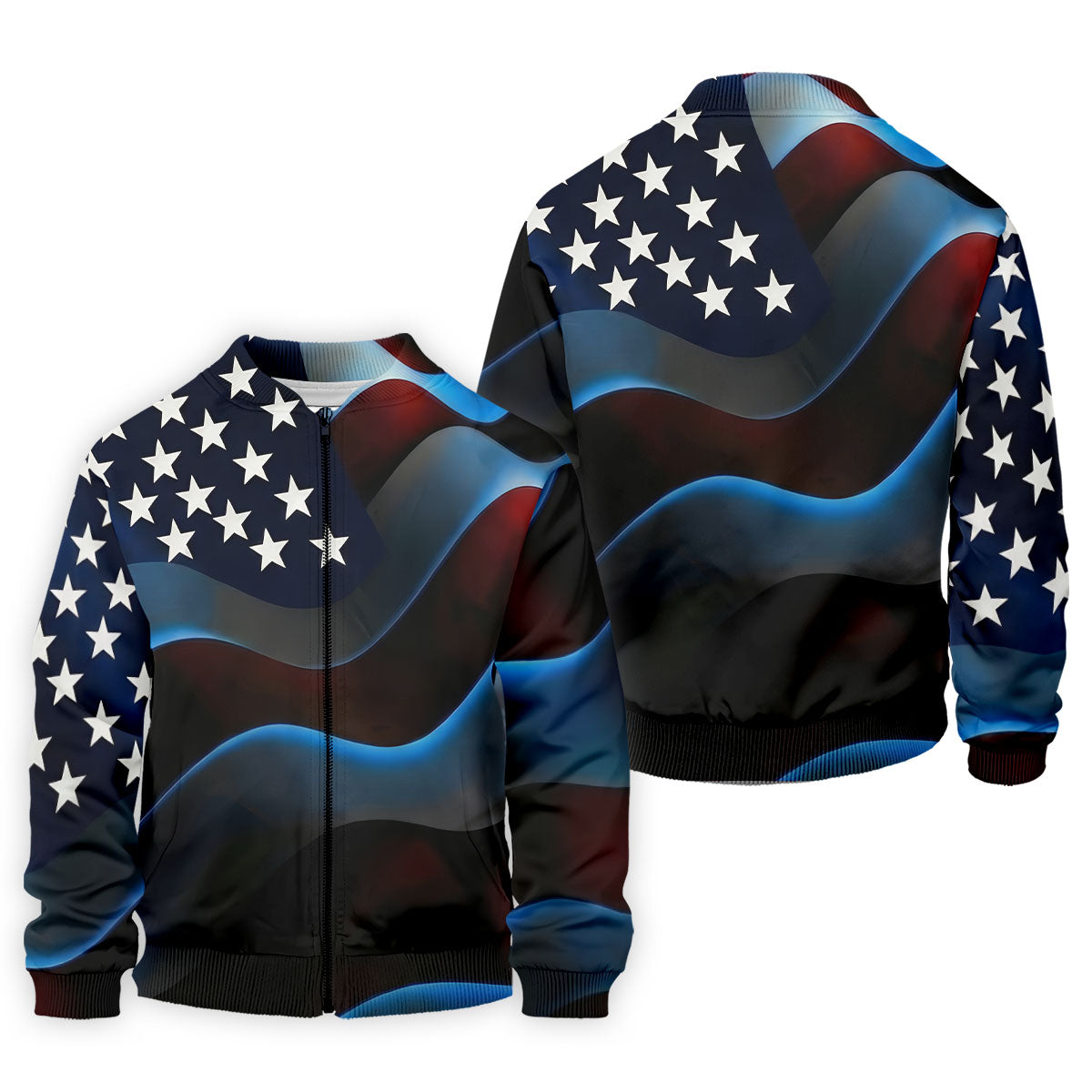 Patriotic American Flag 250th Anniversary Golf Tops For Men, Golf Shirts For Men, Polo ShirtFor Men