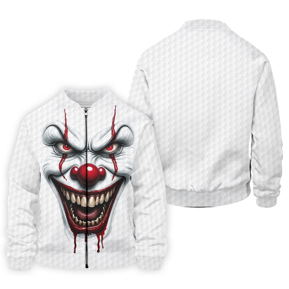 Clown Horror Character Golf Ball Halloween Polo Shirt, Men's Golf Shirt, Mens Golf Polo