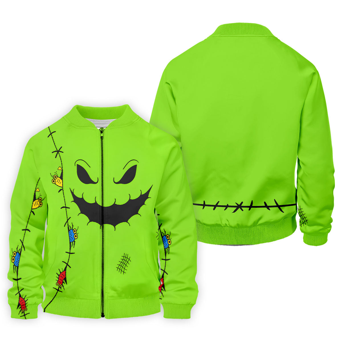 Halloween Monster Face Sleeveless Golf Polo Shirt, Mens Golf Polo, Golf Shirts For Men