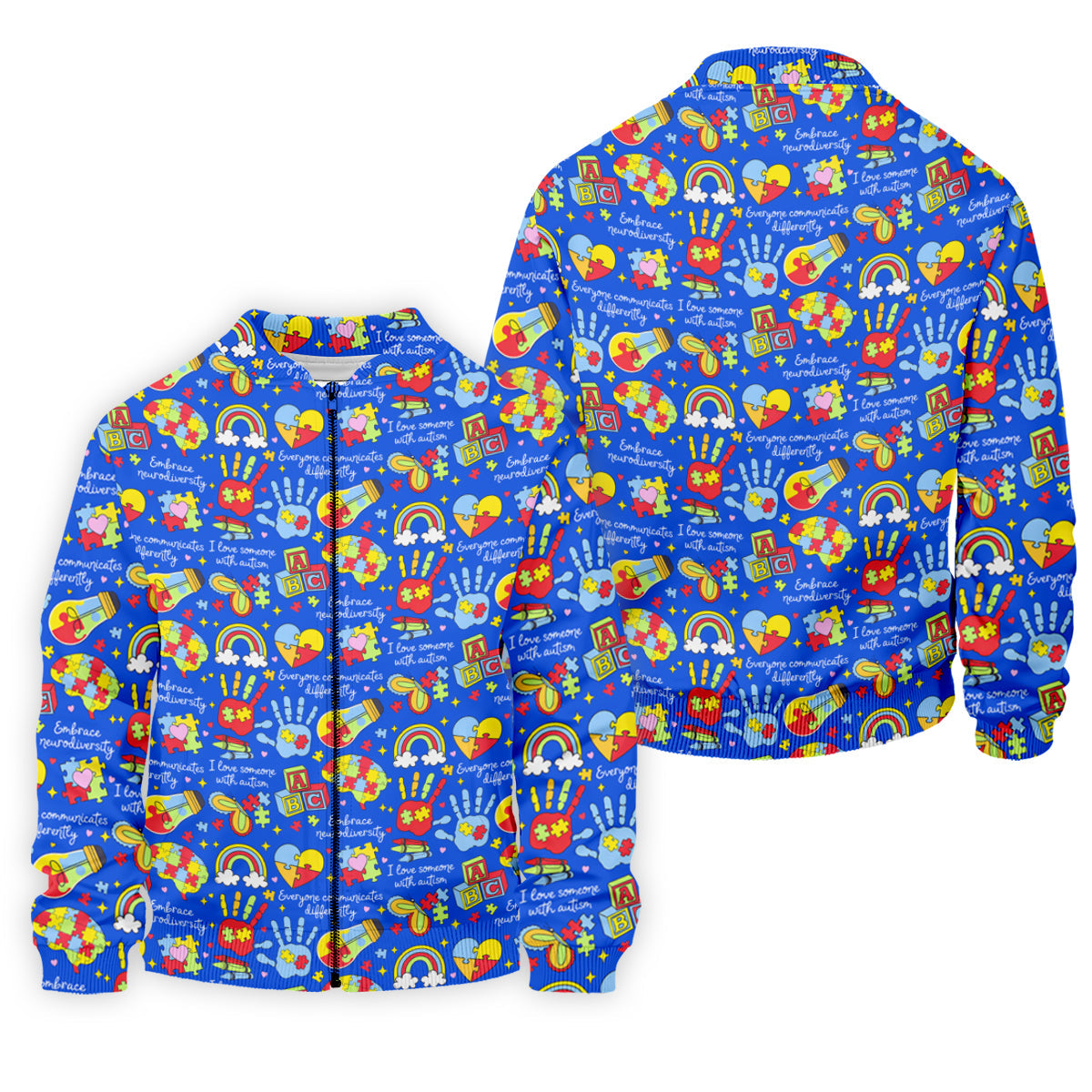 I Love Someone With Autism Blue Golf Shirt, Autism Awareness Color Polo ShirtFor Men, Golf Shirts For Men