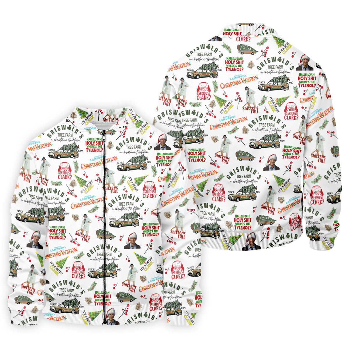 Tree Farm Christmas Golf Shirt, White Polo Shirt ??ns, Fun Golf Shirts For Men, Golf Gift For Men
