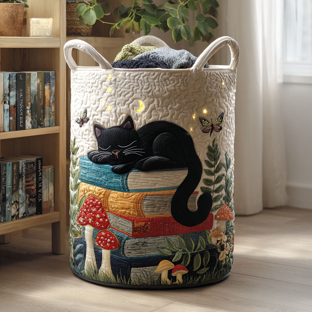 Bookhaven Cat Laundry Basket Laundry Gifts, Housewarming Gift Ideas, Mother's Day Gifts