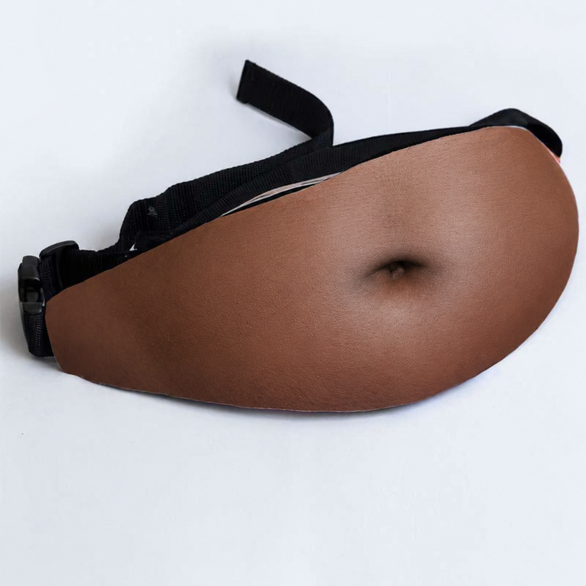 Realistic Fake Belly Fanny Pack, Funny Waist Bag, Novelty Gag Gift for Men and Women