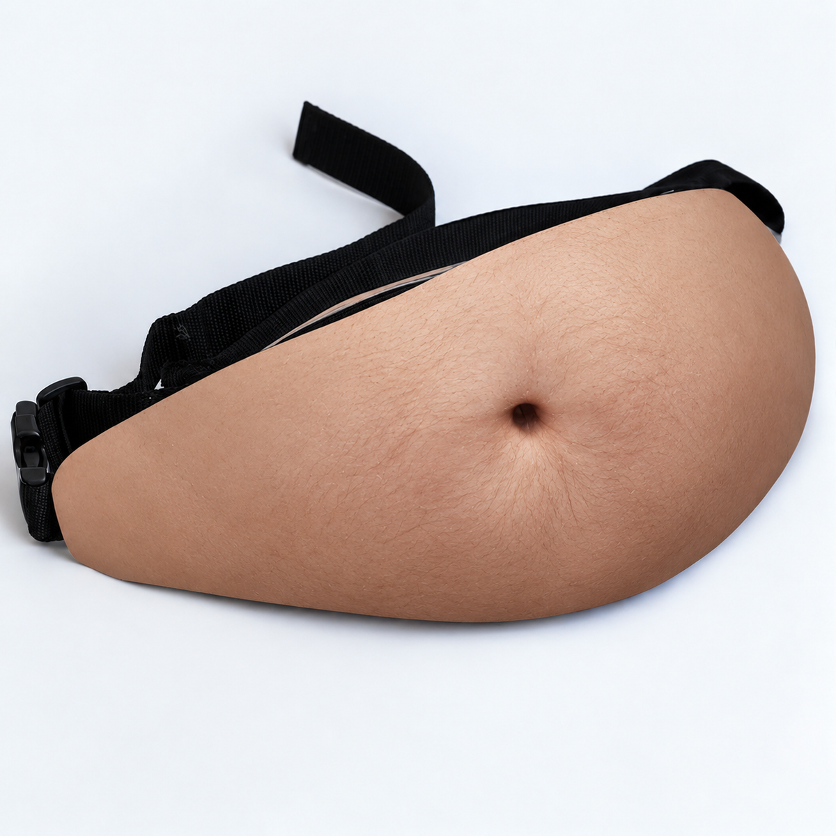 Realistic Fake Belly Fanny Pack, Funny Waist Bag, Novelty Gag Gift for Men and Women